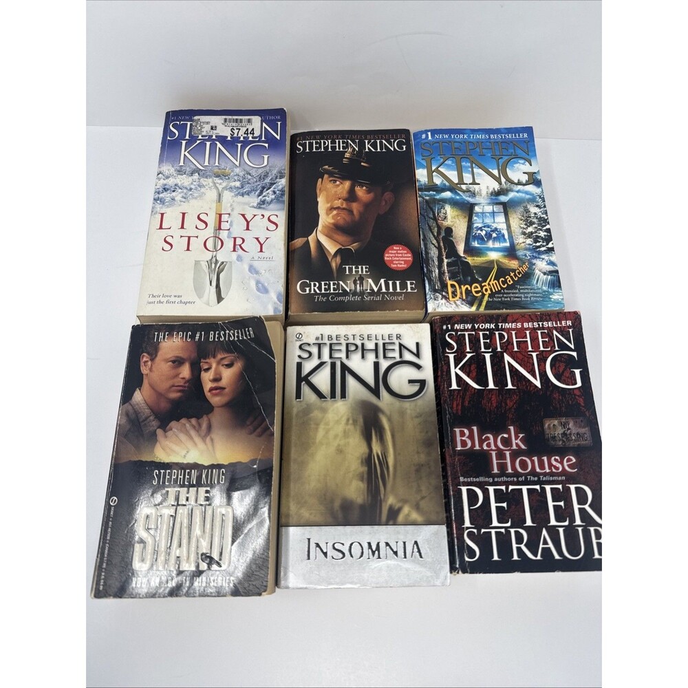 Stephen King Lot of 6 Paperback Books Lisey's Story Insomnia Green Mile Dreamcat